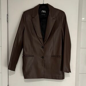 Zara Women's Dark Brown Blazer
